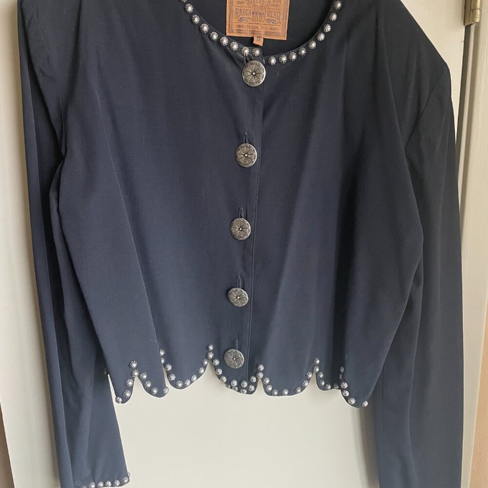 Double D Ranch studded women's jacket, cropped, western/gaucho style